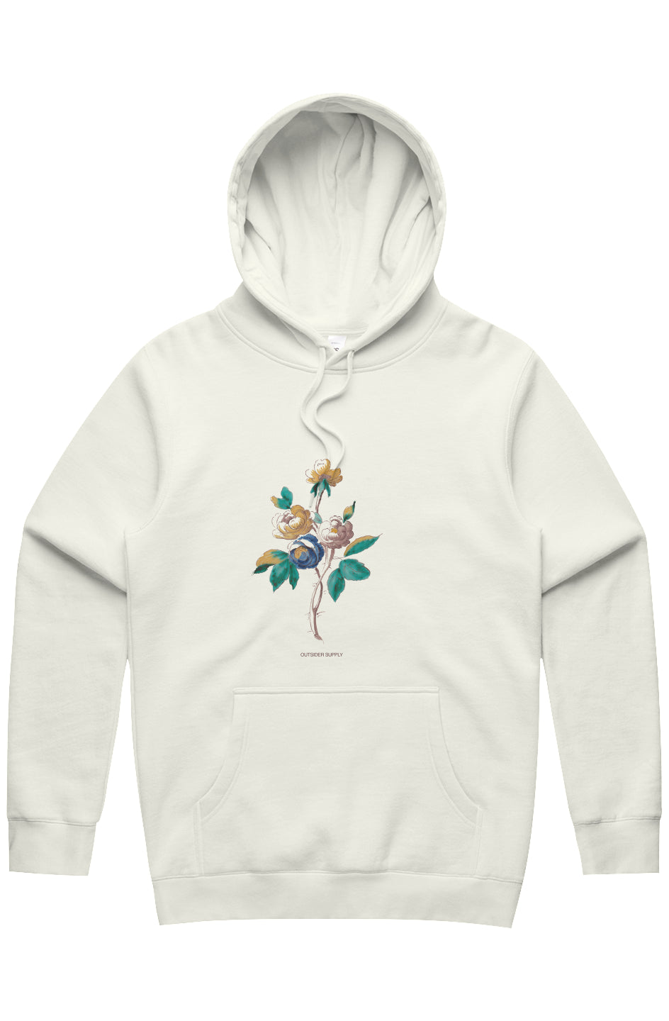 Floral Cartoche Organic Heavyweight Hoodie