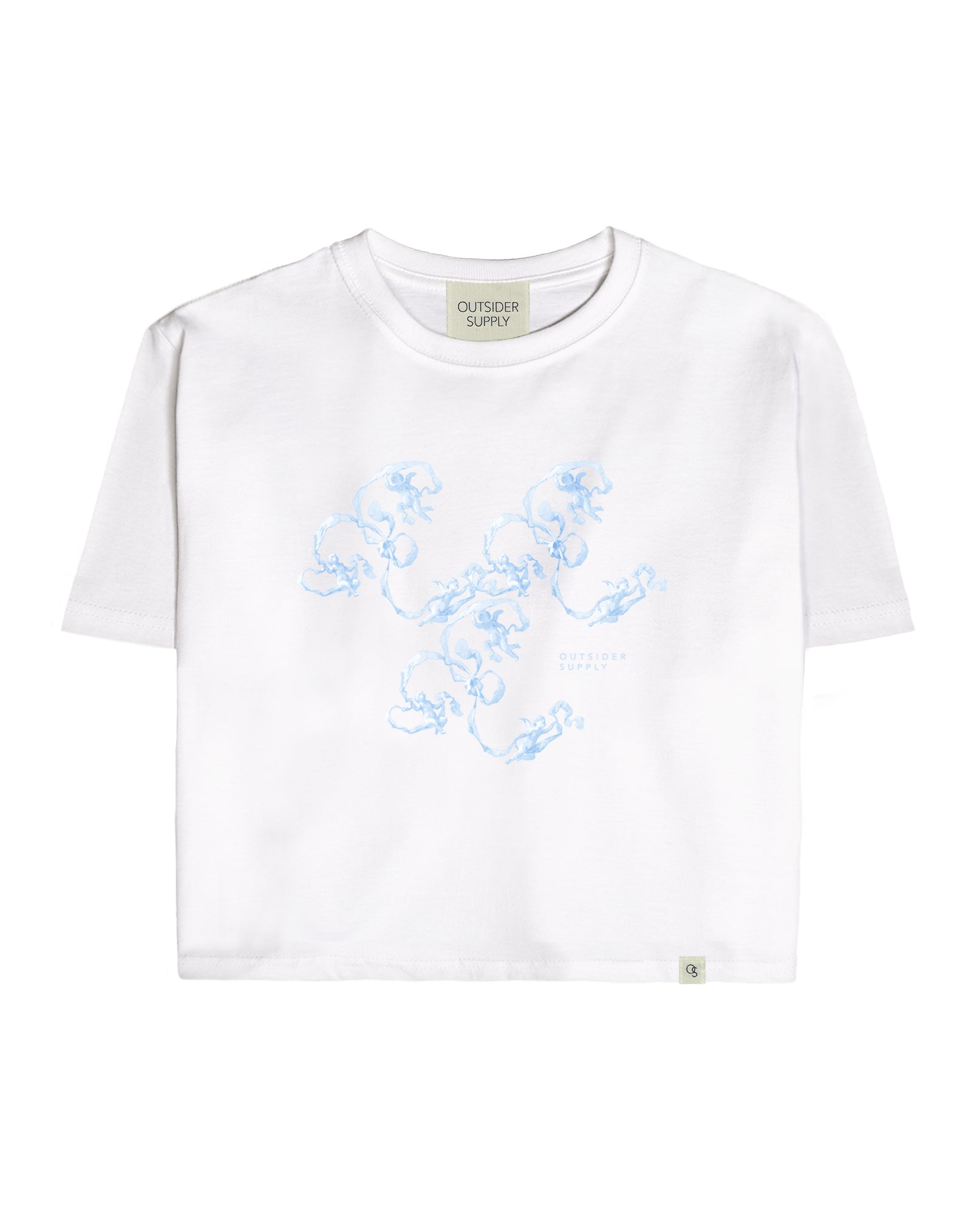 Floating Cherubs Perfect Crop Tee