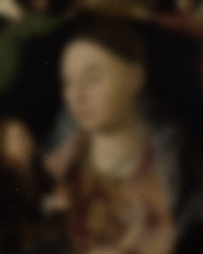 Black Heavyweight Sweatshirt / Crewneck with graphic print of Antonello da Messina’s Salting Madonna Renaissance Art Movement.