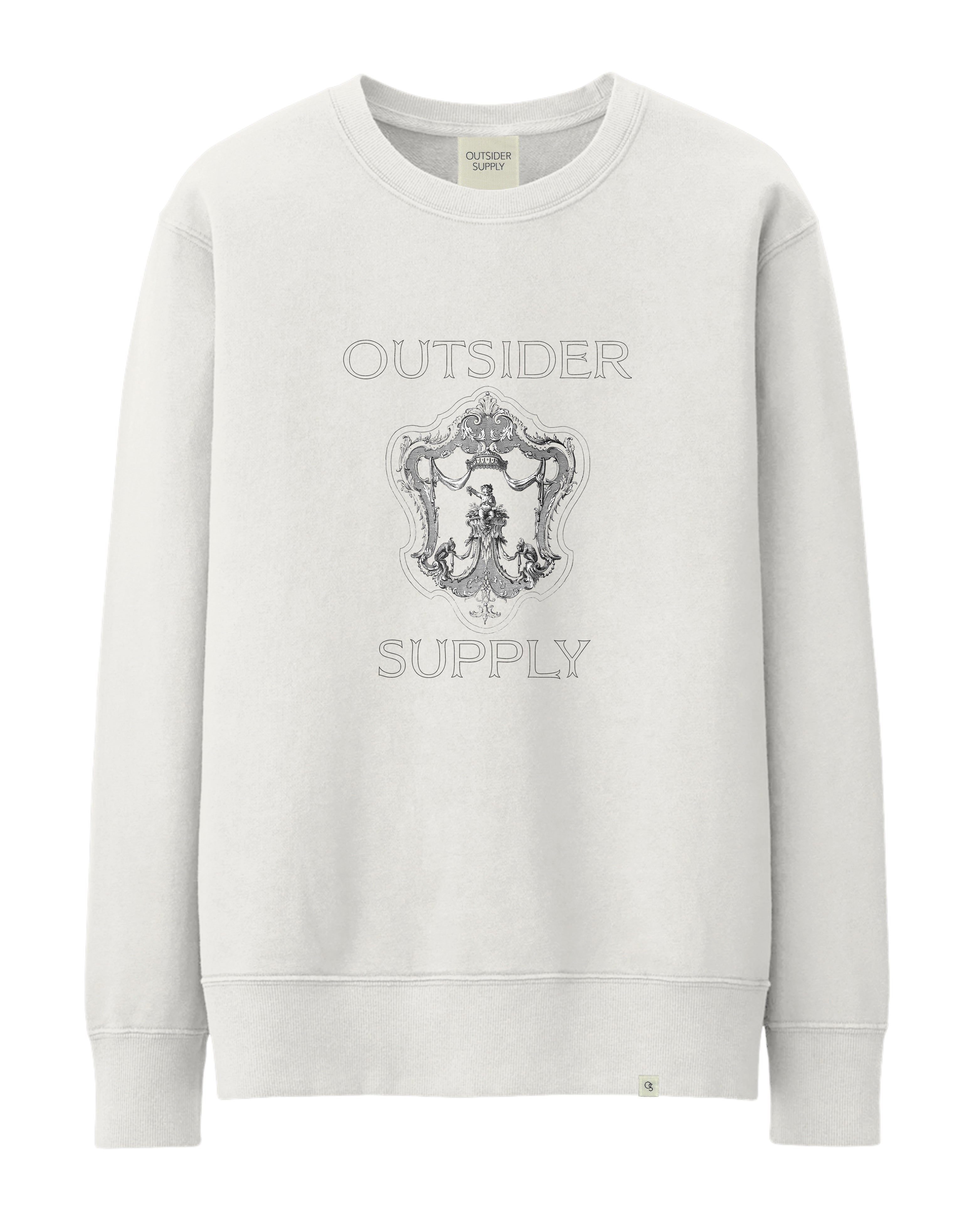Outsider Supply Rococo Crest Oversized Crewneck